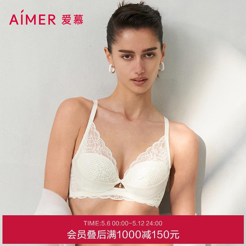 爱慕小苍兰内衣女夏蜂巢杯轻薄透气立体支撑大胸显小文胸春夏