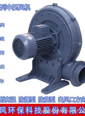 锅炉蒸发器中压鼓风机 TB200-15 11KW透浦式中压鼓风机 蜗牛风机