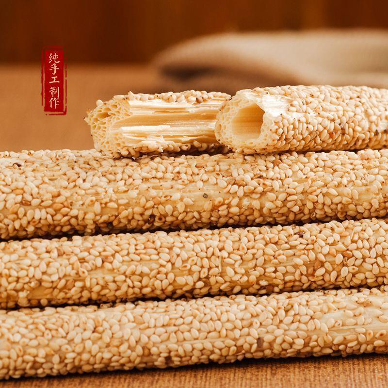 农家纯手工香酥麦芽糖麻糖棍空心酥糖芝麻杆灶糖棒棒糖果零食