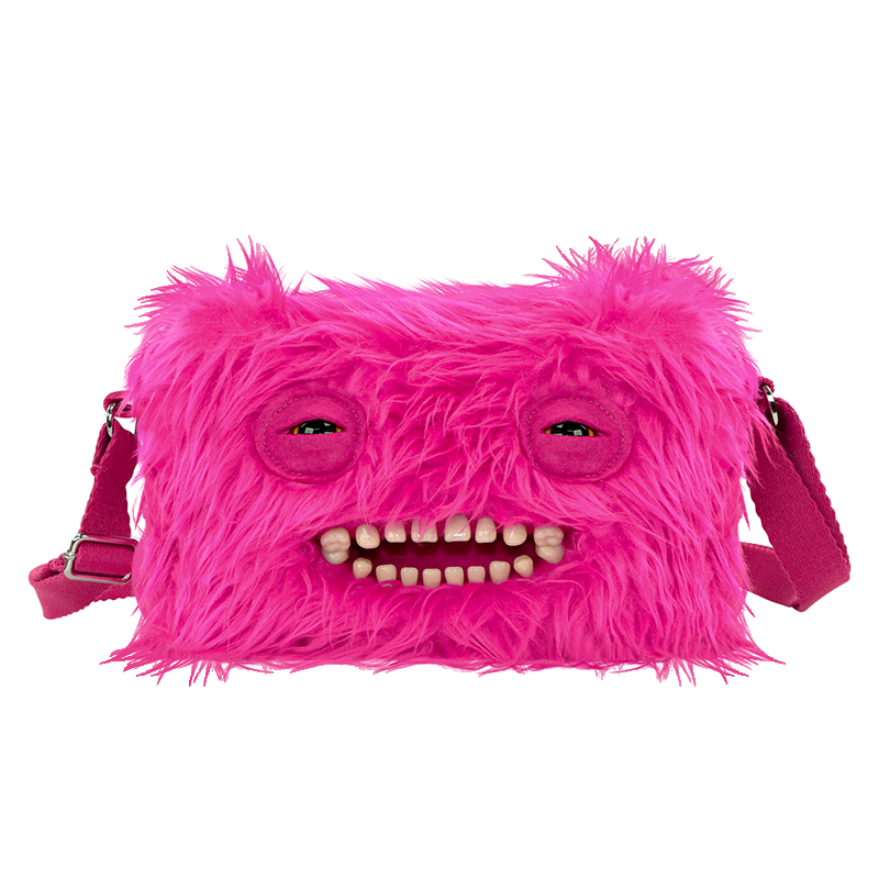Fuggler官方正版萌牙怪兽大头系列斜挎包潮玩公仔周边包包
