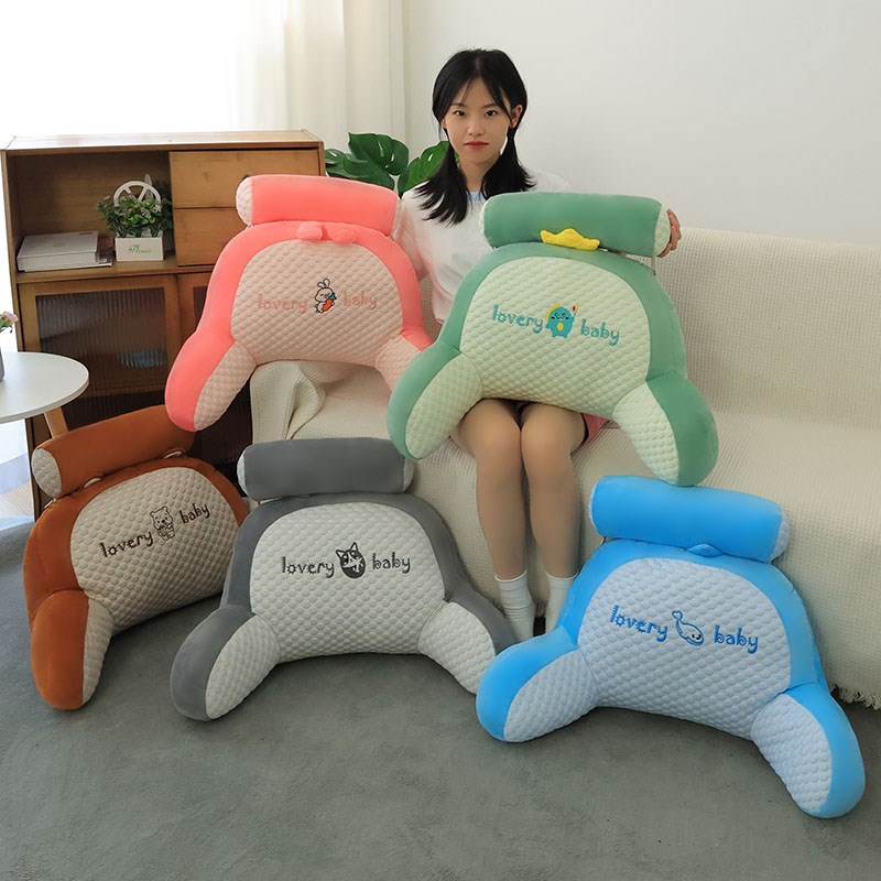 床头靠背软包靠枕冰豆豆沙发榻榻米护腰卧室床上看书抱枕可拆洗