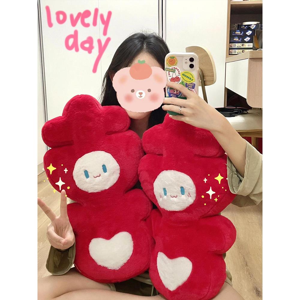 压床娃娃一对结婚喜字抱枕公仔喜新款婚房布置用品新婚礼物送新娘