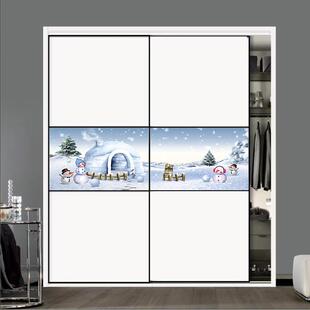 衣柜推拉门定制现代简约耐磨移门衣柜门推拉门实木壁橱衣柜门定做