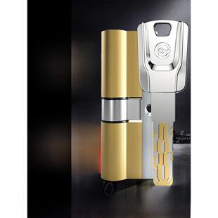 金点原子防盗门锁芯超C级通用型全铜入户的铁大门锁B进户锁心空转