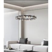 意式 极简 客厅吊灯现代简约高端设计师北欧玻璃圆环餐厅卧室灯