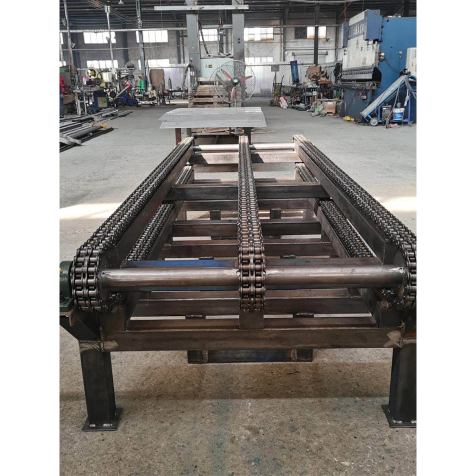 重型三排炼条输送机板材炼式输送带锻造双排传送带倍速炼条运输机