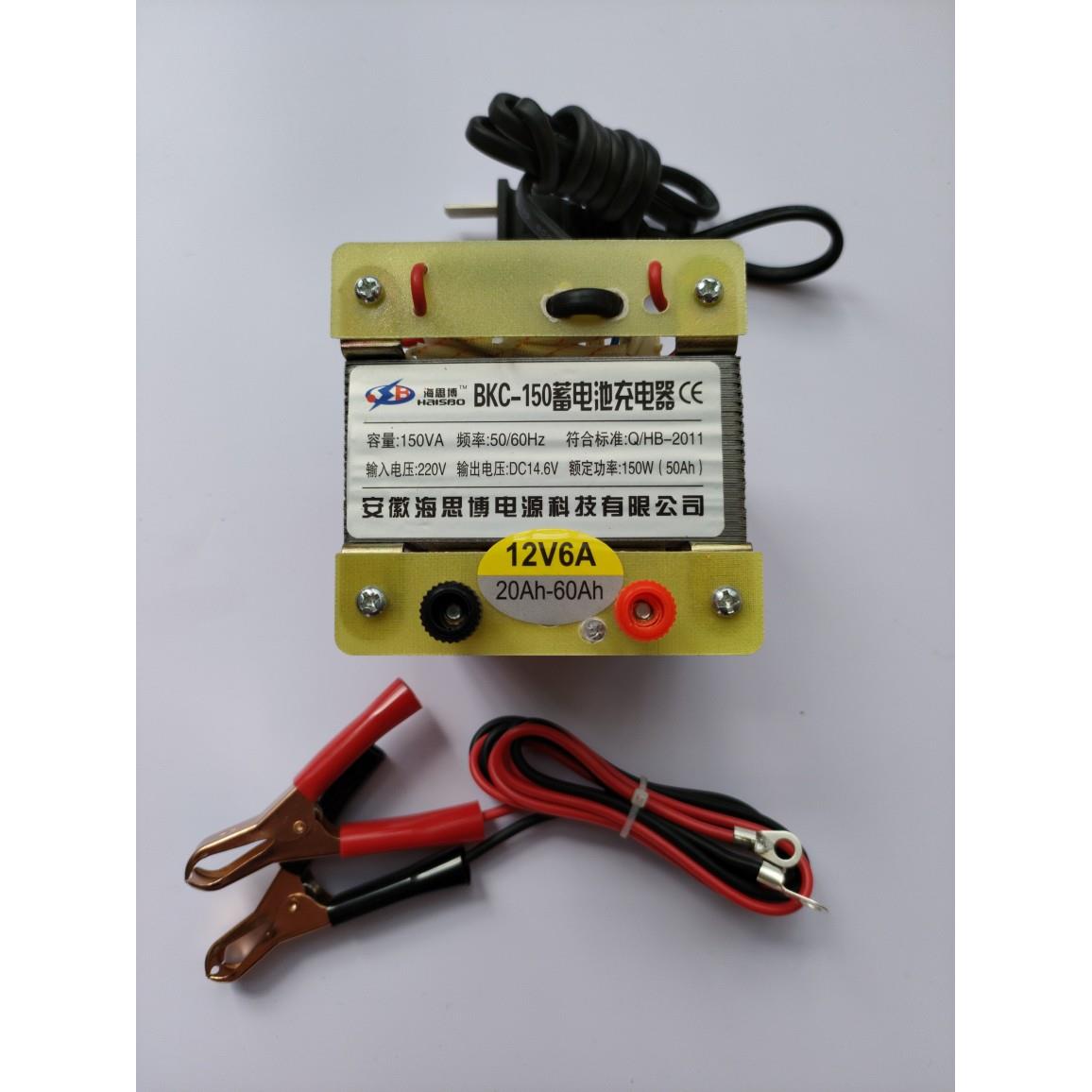 纯铜12v60Ah蓄电池充电器老式耐用型电动车单个电瓶充电器