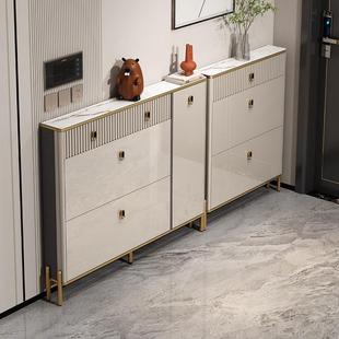 入户超薄鞋柜17cm家用门口室内翻斗鞋柜极小窄薄款简约现代小户型