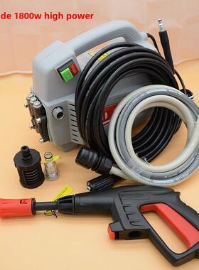 绿霸1600W全自动高压家用洗车机T4T6袋式清洗机百虎T5-1800W水泵