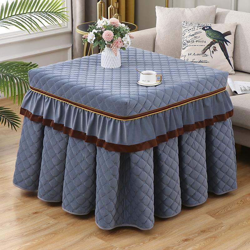 烤火桌罩套正方形加厚电烤桌子取暖桌套麻将机罩套冬季电炉烤火炉