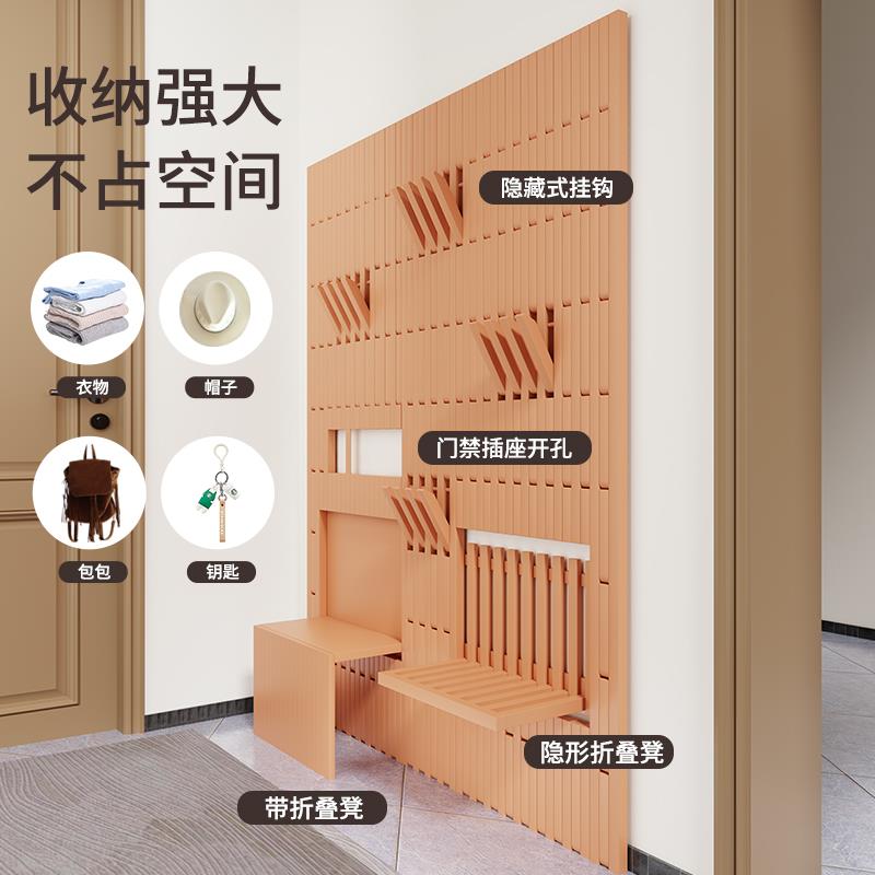 实木挂衣架钢琴键墙上置物架装饰壁挂卧室衣挂钢琴客厅装饰衣帽架