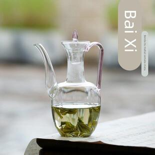 工厂直销手工执壶彷宋壶贵妃温酒壶电陶炉加热煮茶壶耐高温玻璃壶