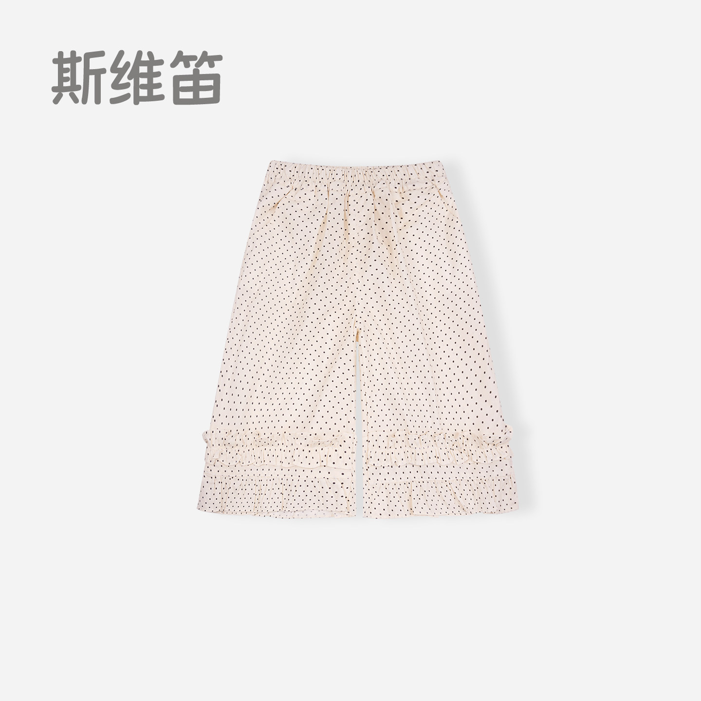 女童阔腿裤洋气波点女宝宝七分裤夏季2026新款童装儿童休闲裤夏装