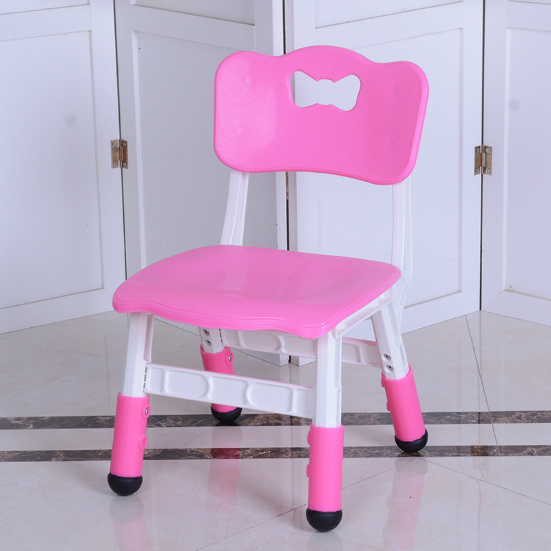 儿童靠背坐椅宝宝椅子加厚塑料升降椅幼儿园椅家用防滑小凳子