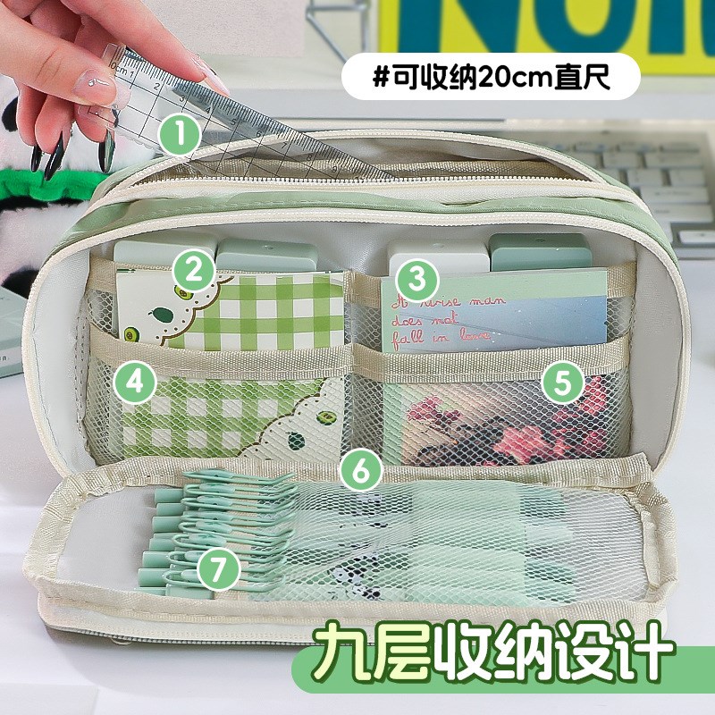 笔袋大容量小学生女生文具盒女孩2024年新款文具袋初中生高颜值