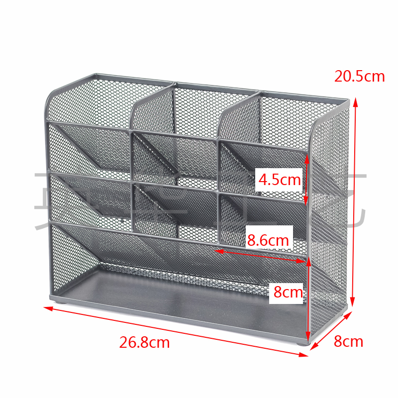 铁艺多格笔架彩笔画笔收纳幼儿园置物架画室学生用斜插式马克笔架