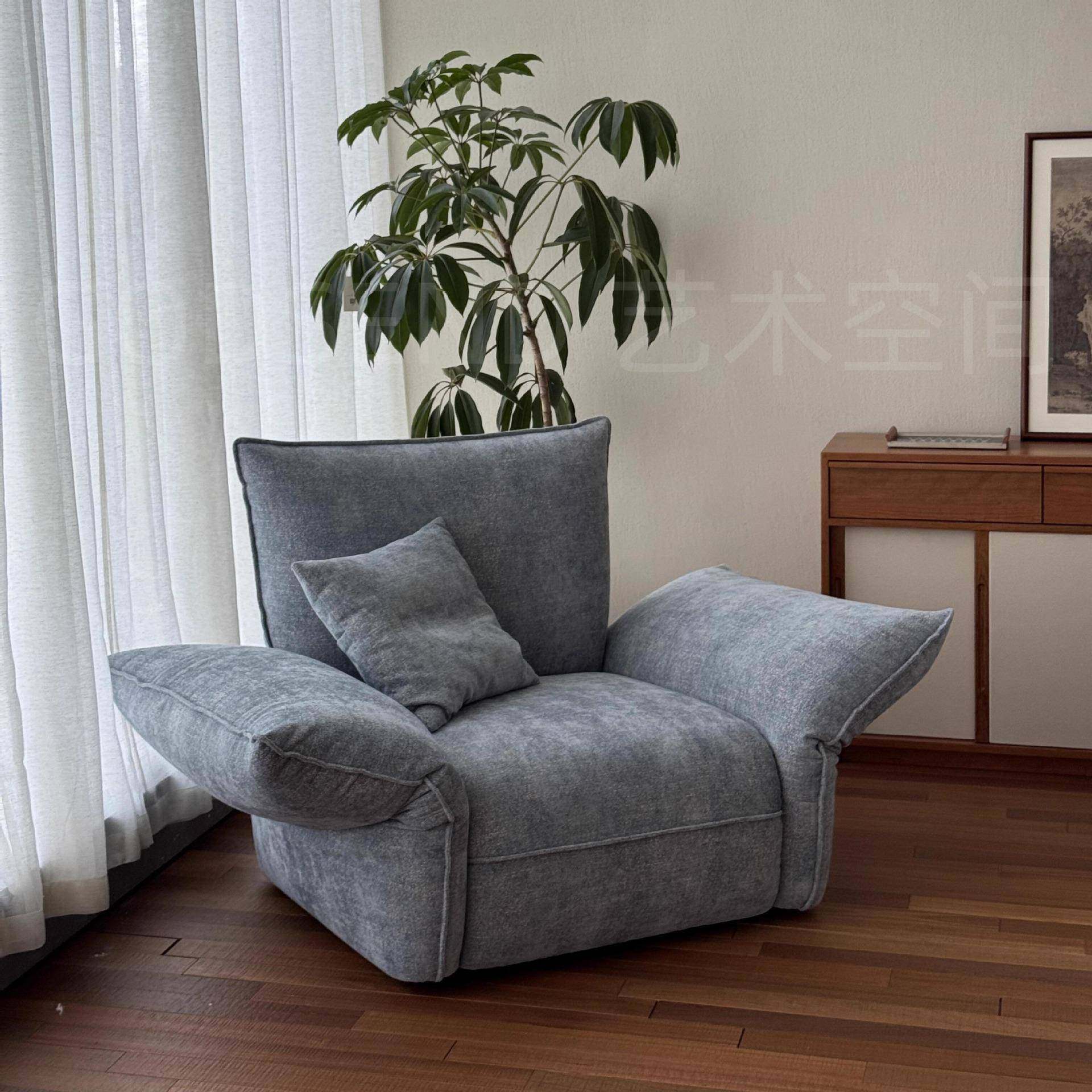 复古极简单人花瓣沙发扶手可调节客厅懒人休闲蓝色布艺小户型沙发,鲜花速递/花卉仿真/绿植园艺,其它园艺用品,淘宝优惠券,粉丝福利购,淘宝优惠卷