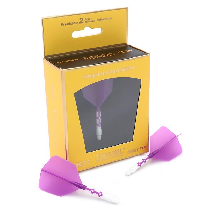 CUESOUL/Q獣ROST T19飞镖尾翼紫色镖叶耐用配件大方一体尾巴标翼