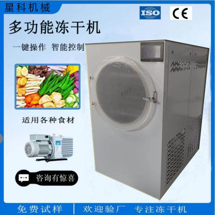 小型宠物食品粮冻干机家用智能果蔬实验室真空冷冻干燥设备厂家