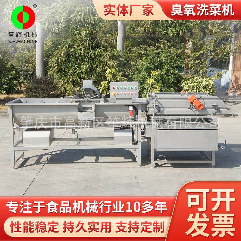 循环水冲浪果蔬清洗机蔬果洗果机洗菜机笙辉超声波臭氧涡流洗菜机