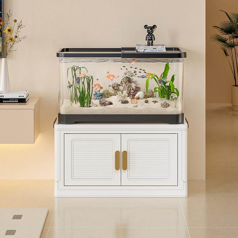 鱼缸带柜子一体鱼缸小型客厅立式底柜新款客厅生态造景金鱼专用箱,宠物/宠物食品及用品,底柜/落地缸,淘宝优惠券,粉丝福利购,淘宝优惠卷
