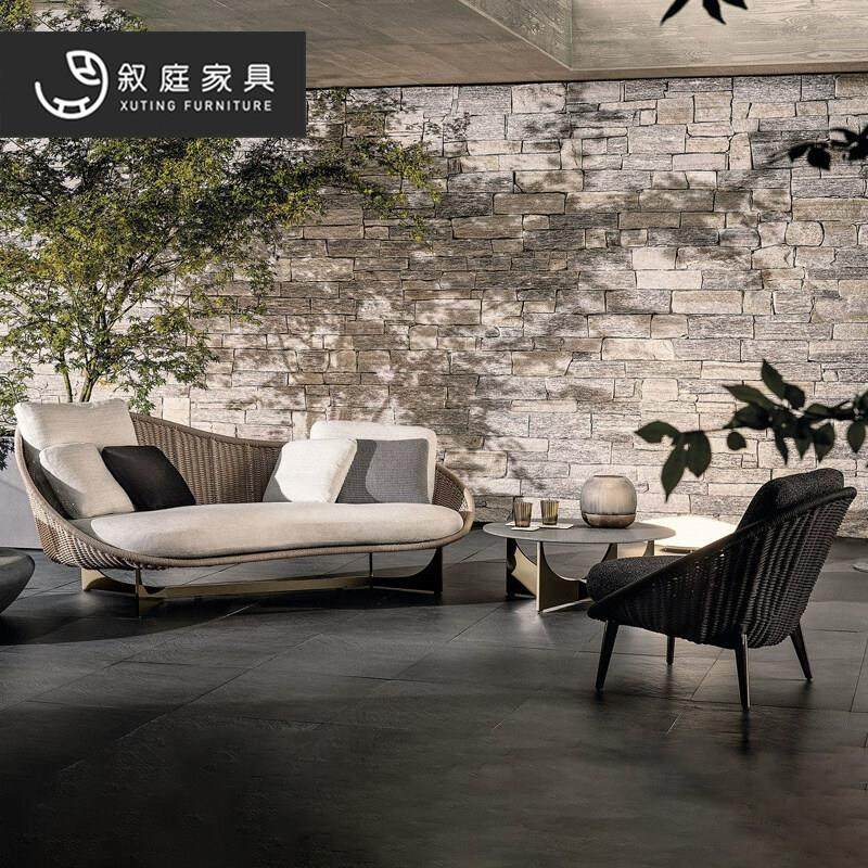 户外庭院茶几藤编沙发组合客厅别墅花园防水防晒单人靠背椅铝合金,住宅家具,户外沙发,淘宝优惠券,粉丝福利购,淘宝优惠卷