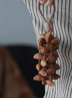 一枚橙 手作果实摇铃音板房售楼部茶几果盘干果装饰压书饰品摆件