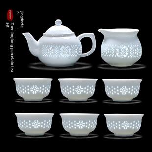 景德镇陶瓷精品瓷功夫茶具茶壶盖碗茶杯无障碍豪华简易茶具礼盒