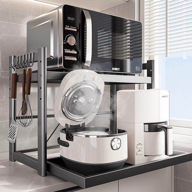 德国厨房微波炉置物架烤箱电饭锅多功能台面家用电器收纳置物架子,厨房/烹饪用具,微波炉置物架,淘宝优惠券,粉丝福利购,淘宝优惠卷