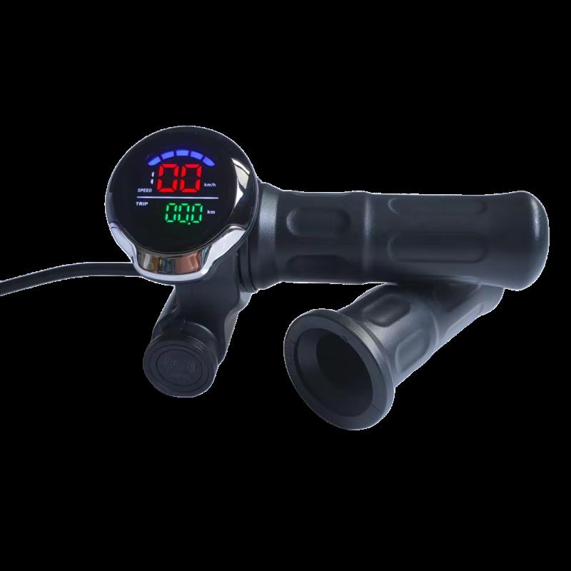 电动车转把通用数码仪表显示手柄滑板代驾车液晶显示转把36V48V60
