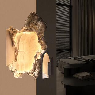 圣母院壁灯内嵌壁龛感应夜灯走廊石膏灯嵌入式墙角嵌墙灯气氛灯