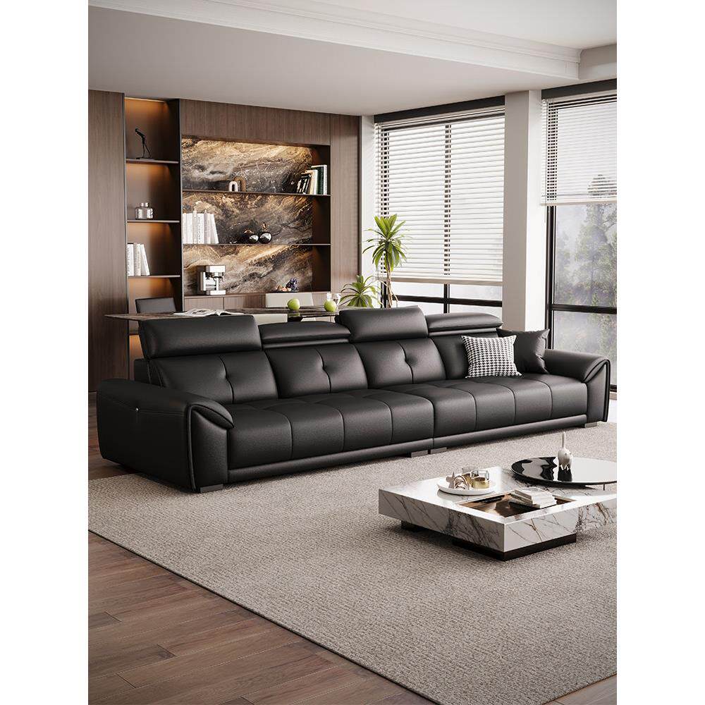 Dileman壁挂式头枕真皮沙发客厅家劳伦斯三座短沙发政府补贴