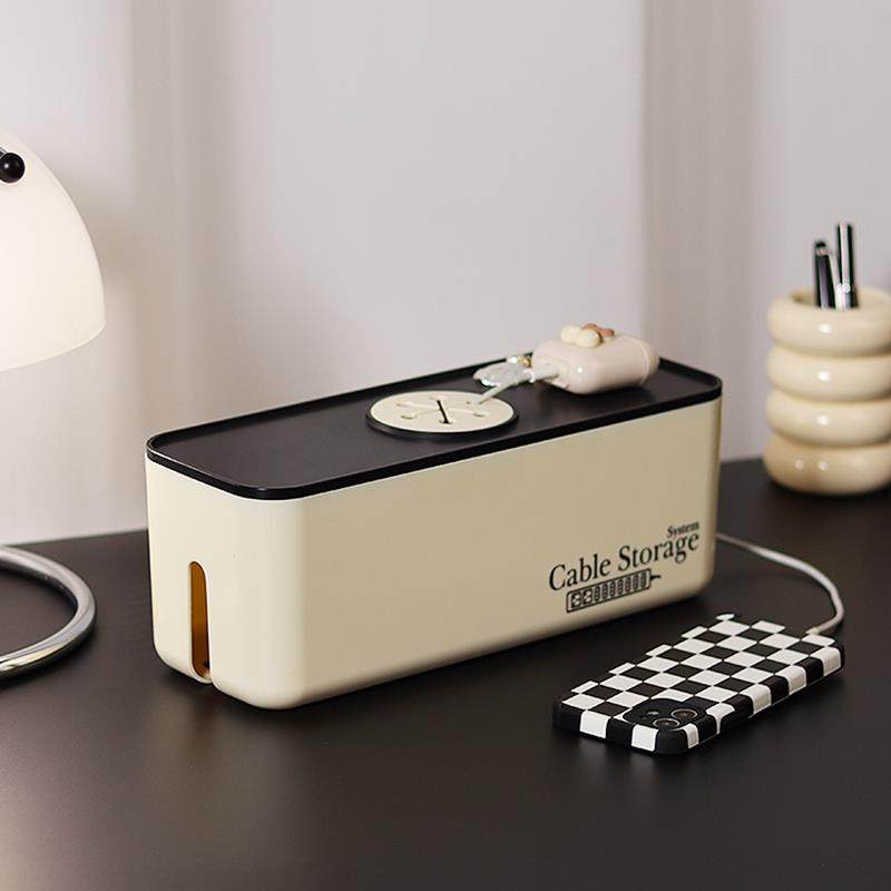EpeiusHome电线收纳盒插线板数据线整理神器北欧ins风理线集线器