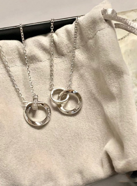 莫比乌斯环项链女轻奢小众情侣款