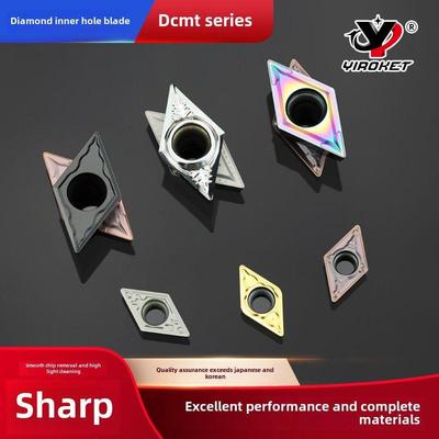 55度数控内孔车刀片DCMT070204 11T304菱形镗孔刀粒钢件不锈钢用