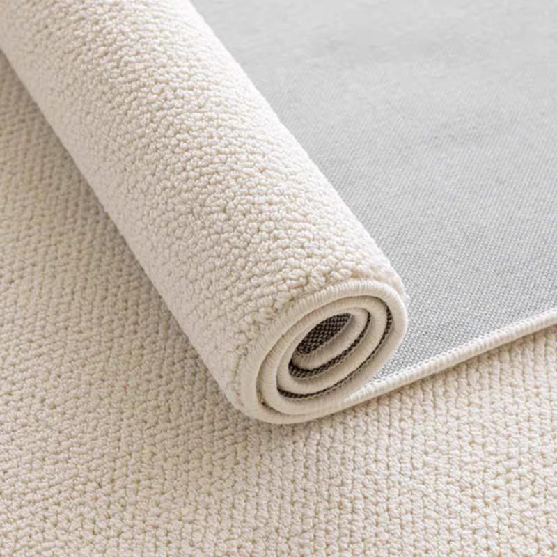 素色地毯客厅轻奢高级感现代简约彷羊毛茶几毯侘寂风卧室床边地垫