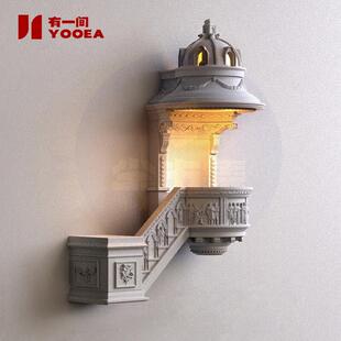 神坛走廊壁灯过道石膏夜灯客厅走廊楼梯民宿感应外挂墙角氛围灯