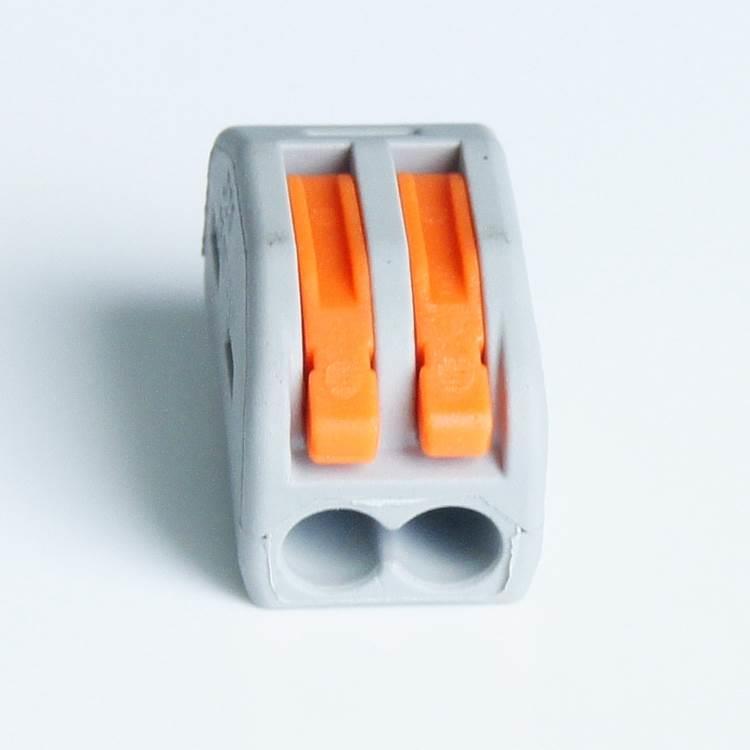 1进1出100只正品 PCT-212多用电线连接器快速接头接线端子分线器