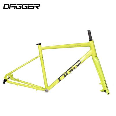 DAGGER铝合金砾石平把公路车架瓜车车架碳纤维桶轴前叉内走线架