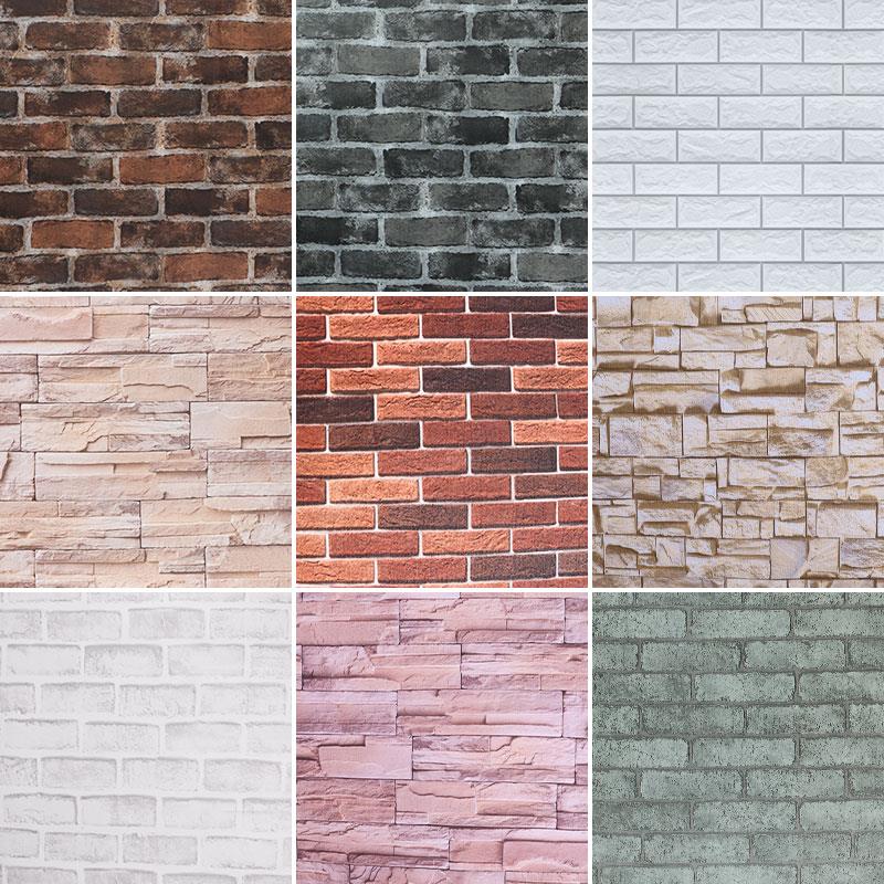 壁纸自粘3d立体砖纹墙贴防水防潮覆古贴纸彷古墙裙饭厅背景墙壁纸