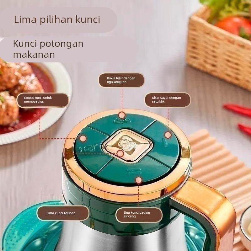 6升6叶刀大容量电动绞蒜器搅蒜蓉家用不锈钢多功能绞肉搅馅搅辣椒