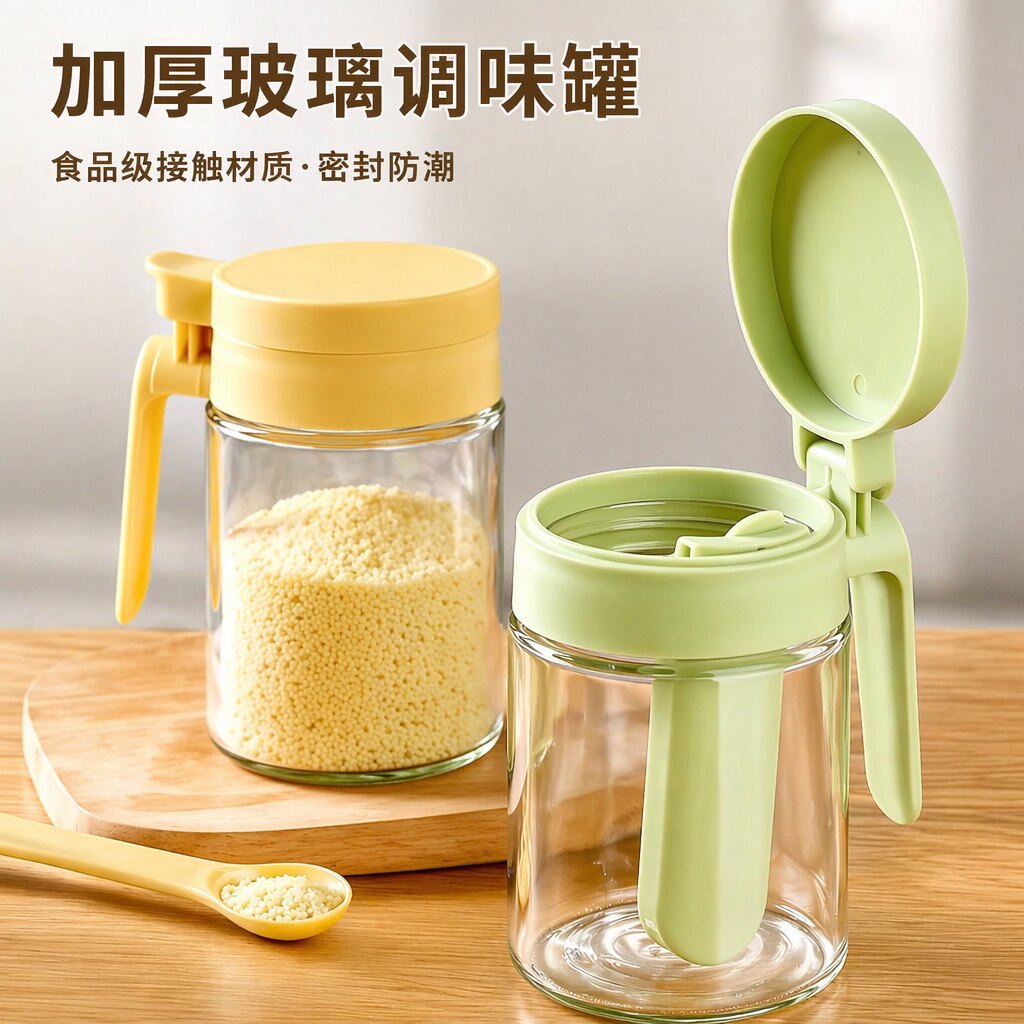 玻璃密封防潮食品级家用调味罐