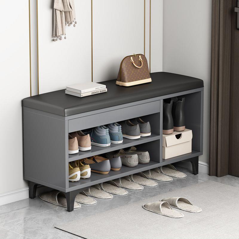 换鞋凳家用门口鞋柜可坐入户鞋架软包坐垫轻奢新款进门储物穿鞋凳