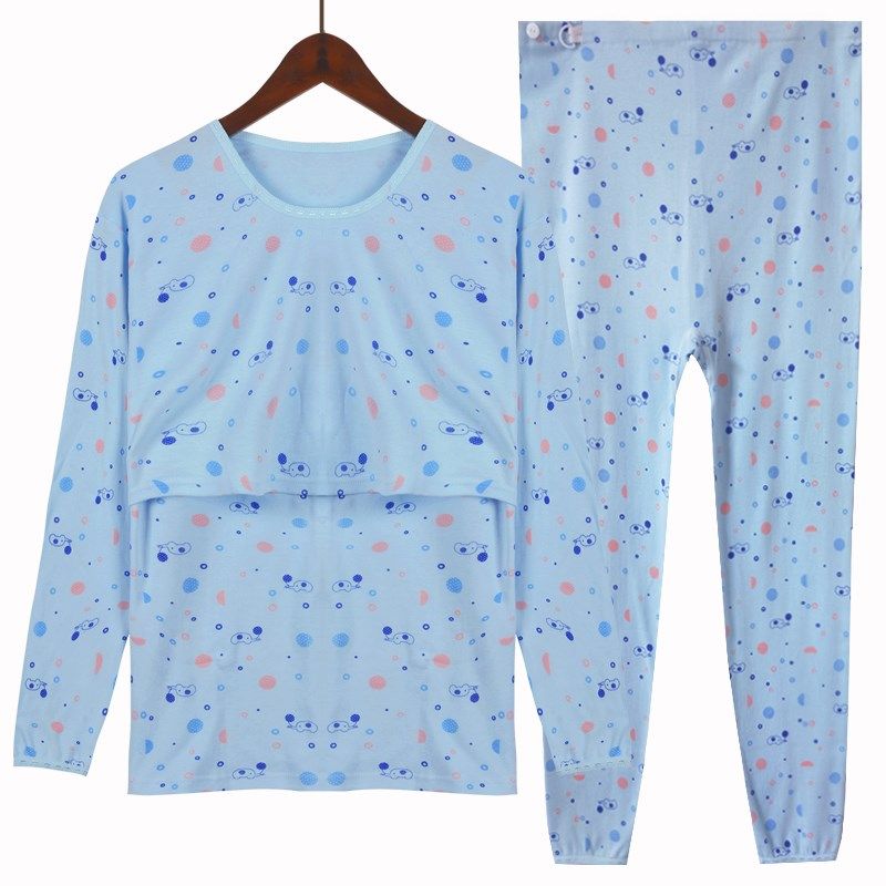 哺乳秋衣秋裤套装产妇大码产后纯棉长袖全棉怀孕期月子服保暖内衣,孕妇装/孕产妇用品/营养,家居服套装,淘宝优惠券,粉丝福利购,淘宝优惠卷