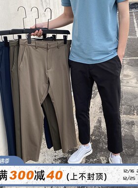T4732c老客认准!DEX功能面料!快干透气!男士吸湿排汗九分休闲裤