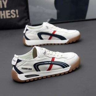 百搭透气轻便松紧带一脚蹬运动休闲鞋 男鞋 2025春夏新款 潮牌帆布鞋