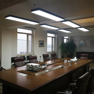 长条办公室吊灯创意个性 超亮吸顶灯店铺商场美发灯光理发店专用灯