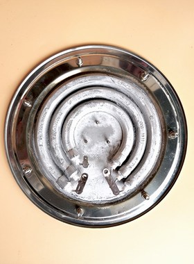 304不锈钢开水桶发热盘汤桶保温加热盘配件20cm3000w大小火七颗钉