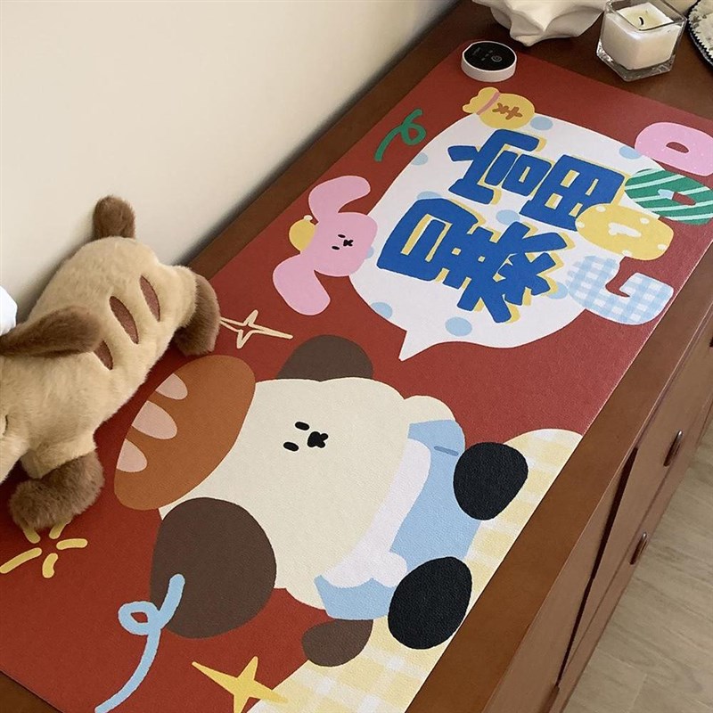 喜庆过年加热桌垫氛围感皮革加大保护垫学生设计感办公鼠标垫保暖