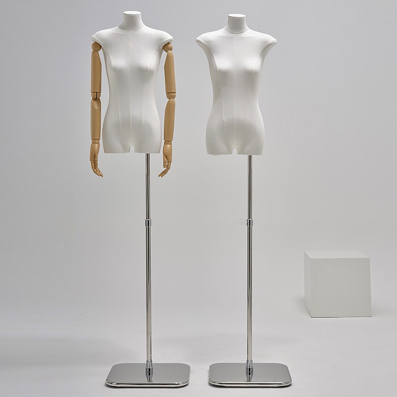 韩版扁身女模特橱窗假人偶台半身体平胸服装店模特道具展示架女装